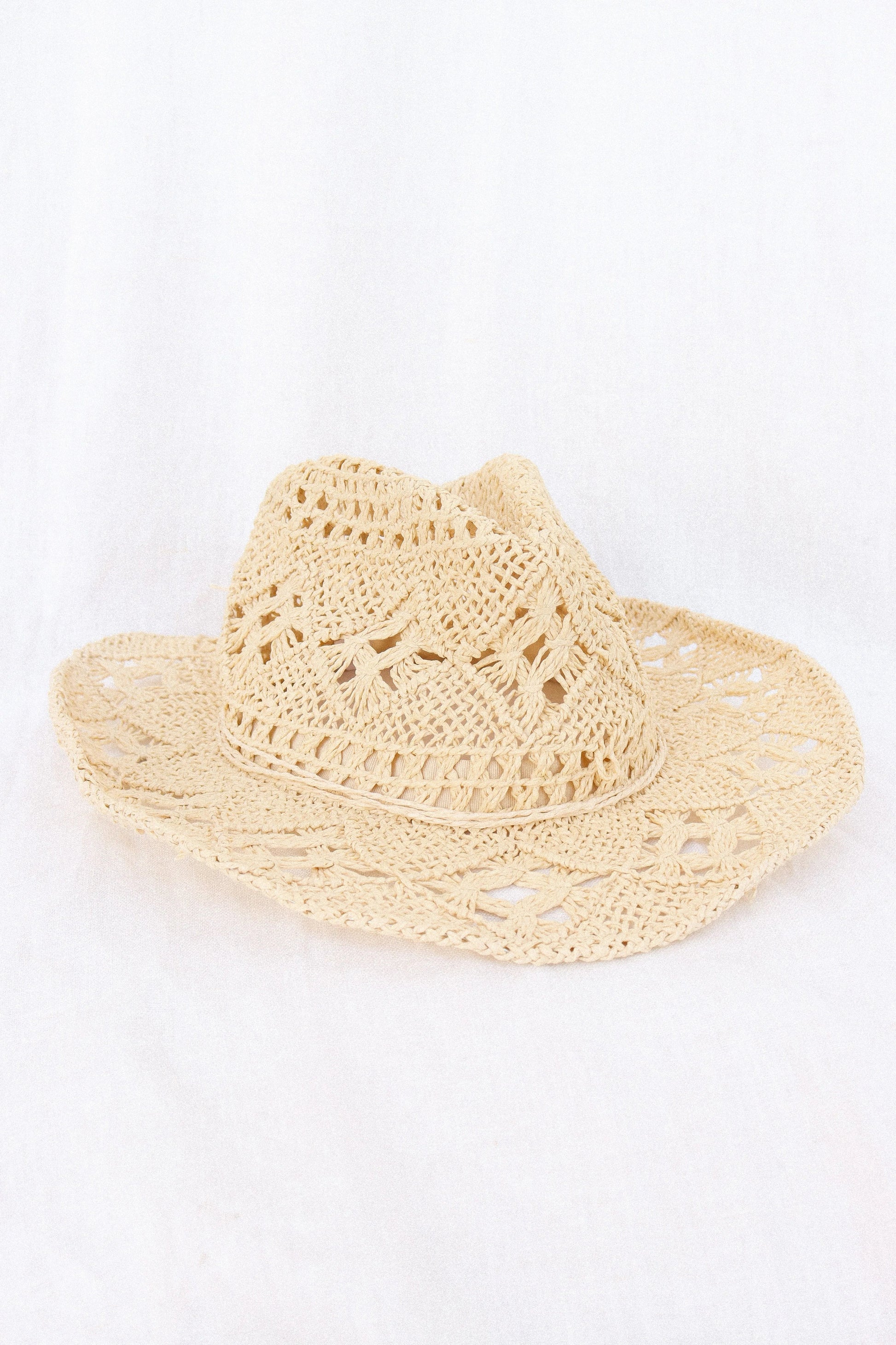 Straw Cowboy Wide-Brim Hat