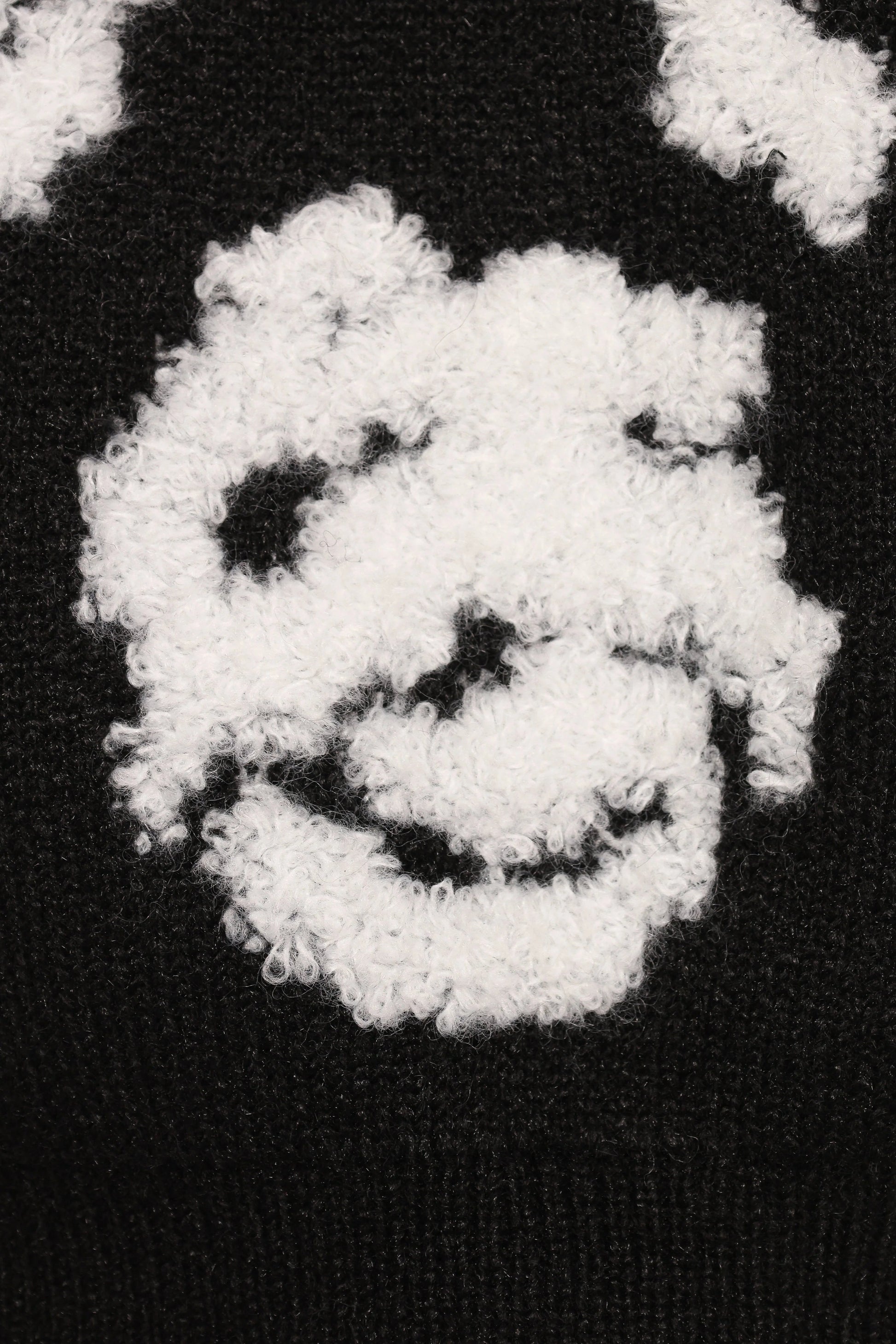 Textured Floral Crop Knit Sweater