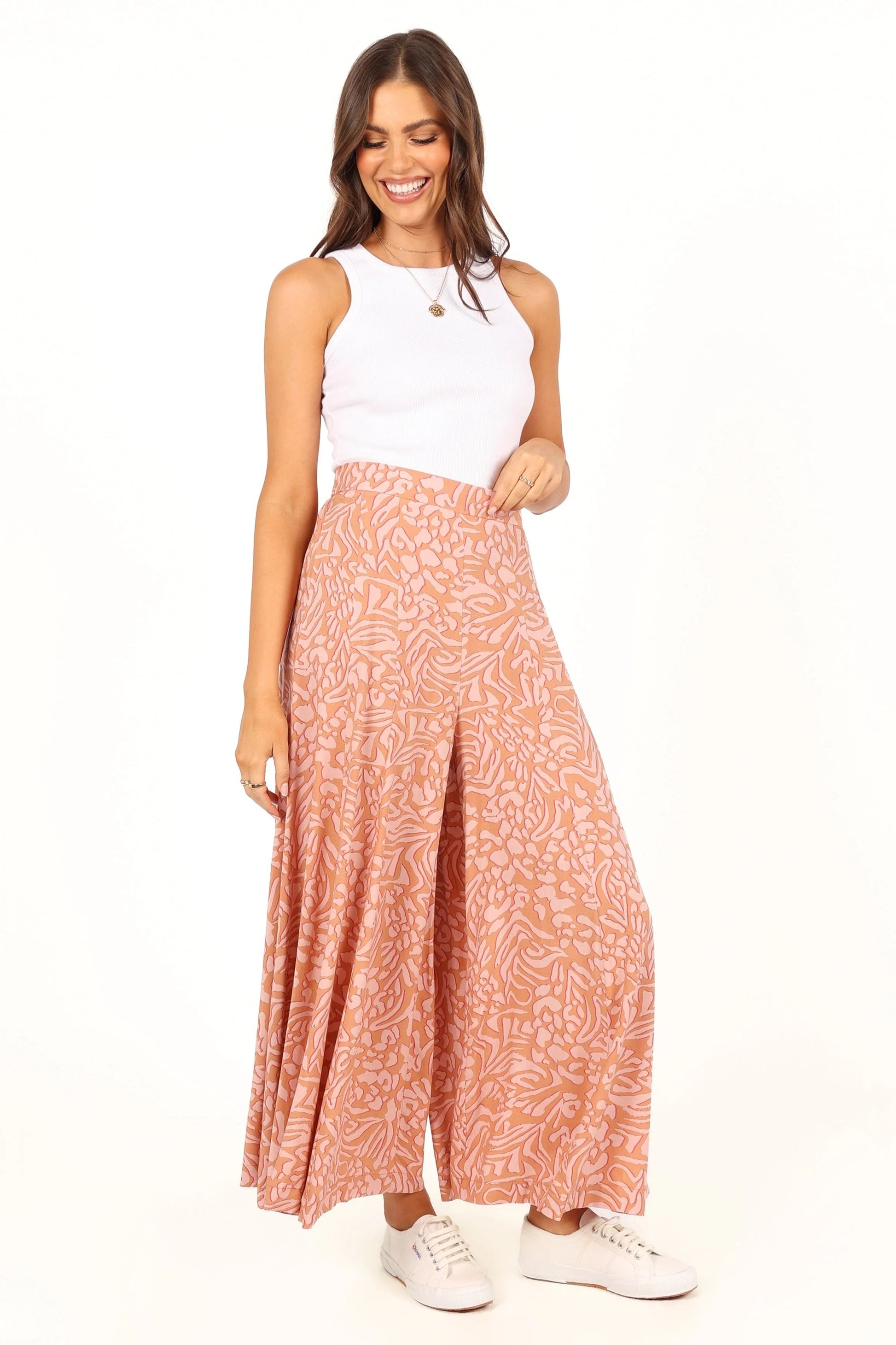 Wide-Leg High-Rise Pants